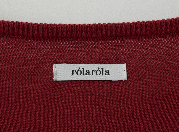 Shirring Button Unbalance Cardigan Red