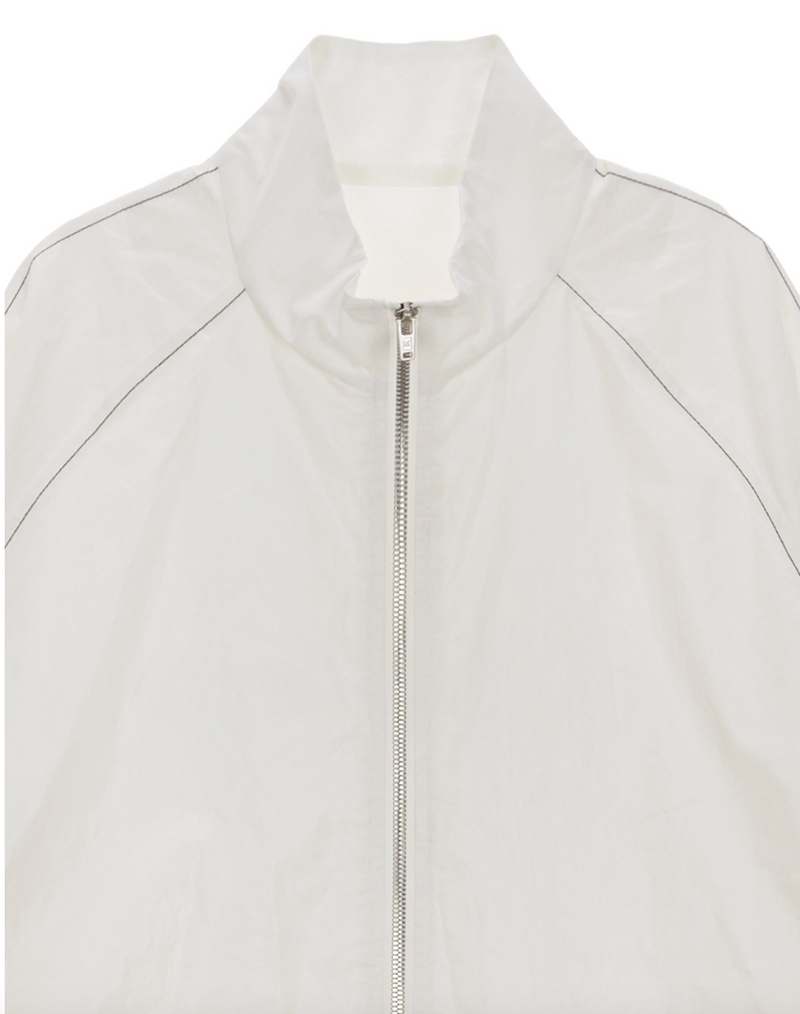 Matin Kim Logo Coating Jumper in Ivory | Matin Kim | Couturist