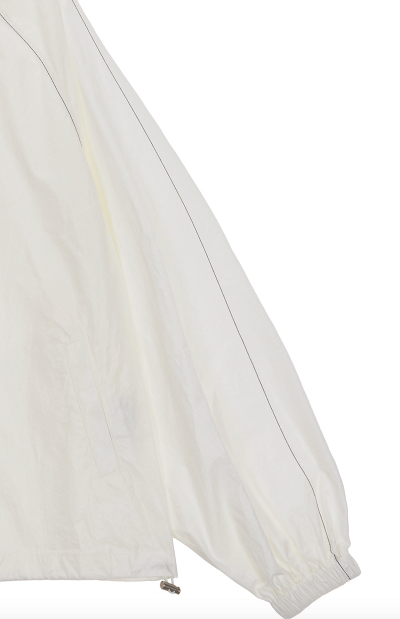 Matin Kim Logo Coating Jumper in Ivory | Matin Kim | Couturist