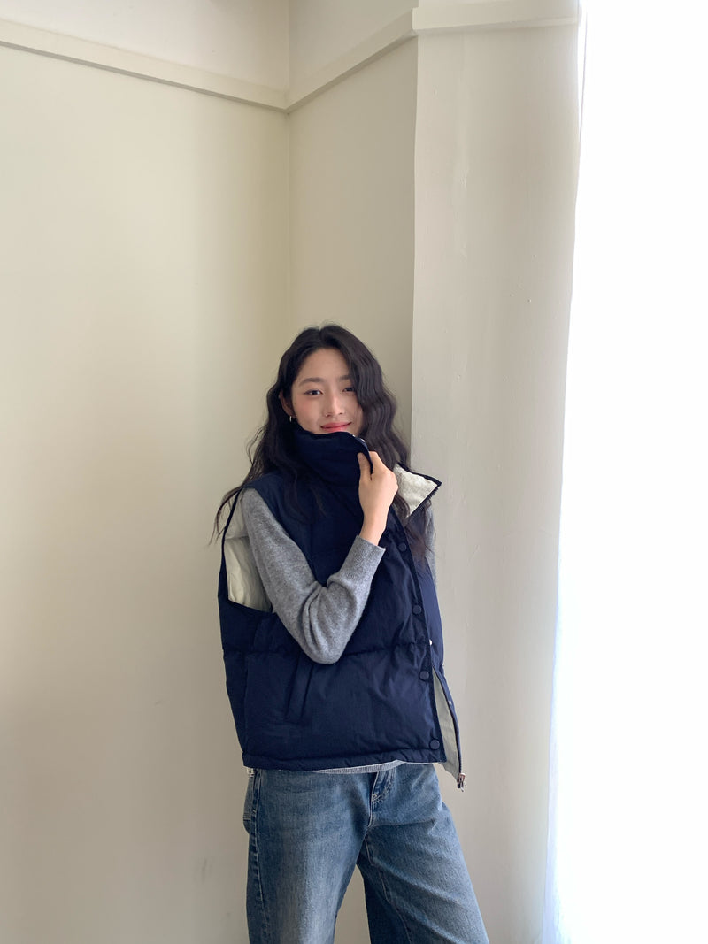 Reversible Oversized Down Vest