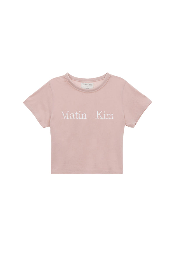 Logo Crop Top in Pink