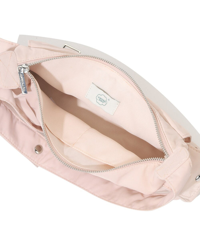 Clover Heart Two Pockets Shoulder Bag Pink