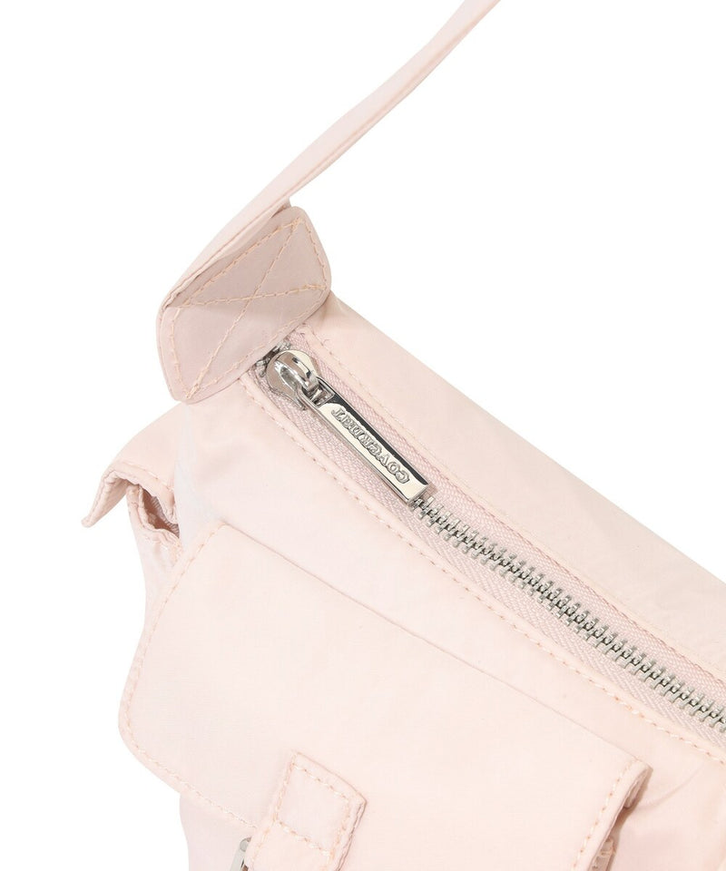 Clover Heart Two Pockets Shoulder Bag Pink