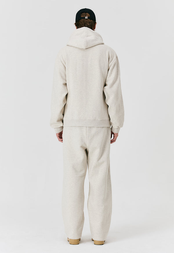 Signature Hood Zip-up Oatmeal