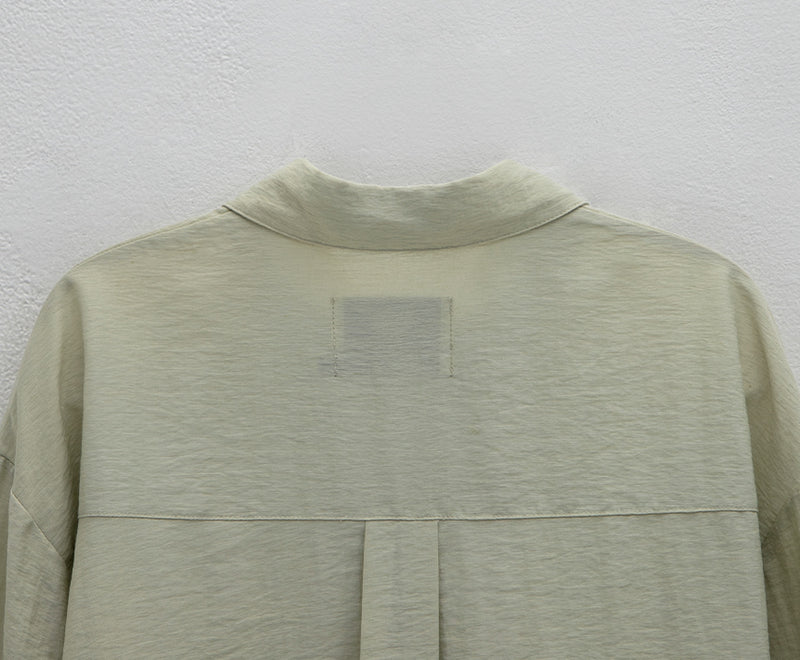 Essential Linen Loose Fit Shirt Light Green