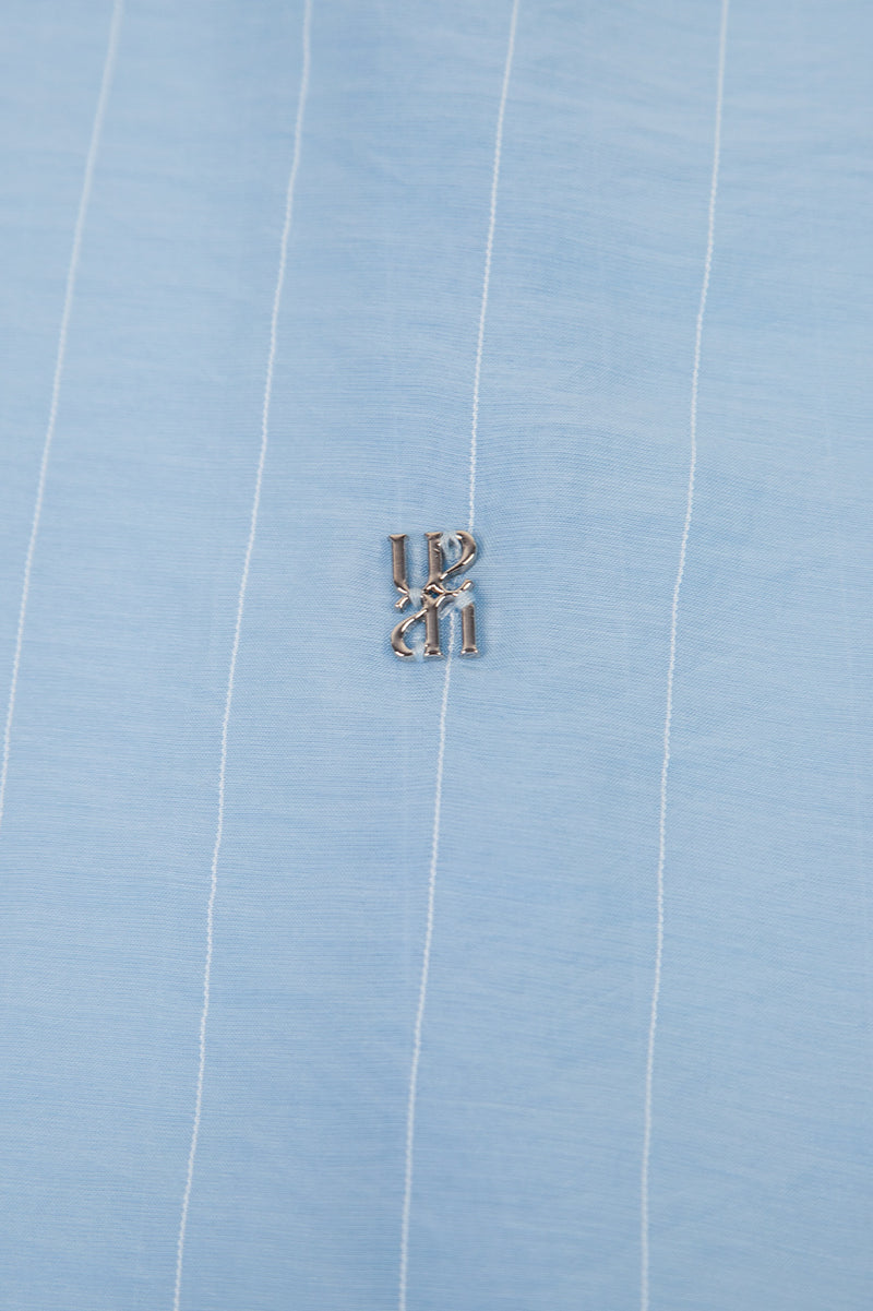 Essential Stripe Loose Fit Shirt Blue