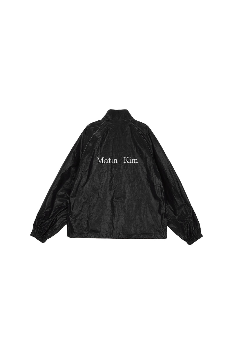 Matin Kim Logo Coating Jumper Black