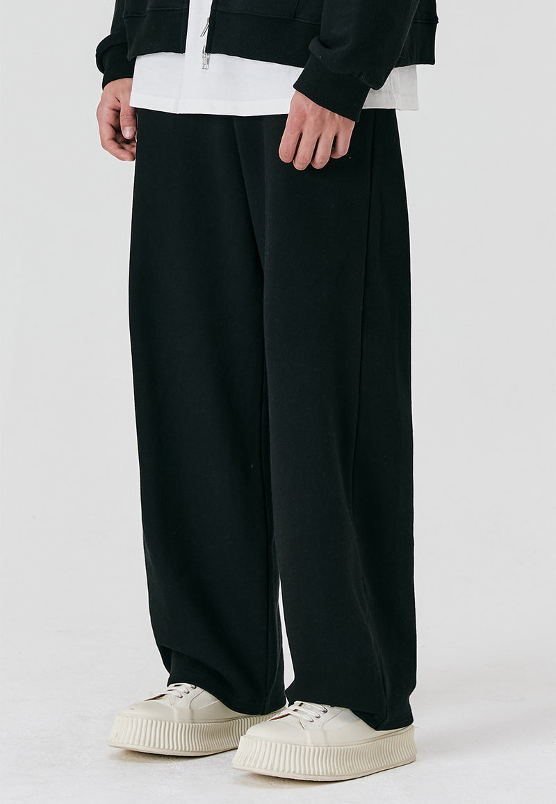 Signature Relax Wide Pants Black