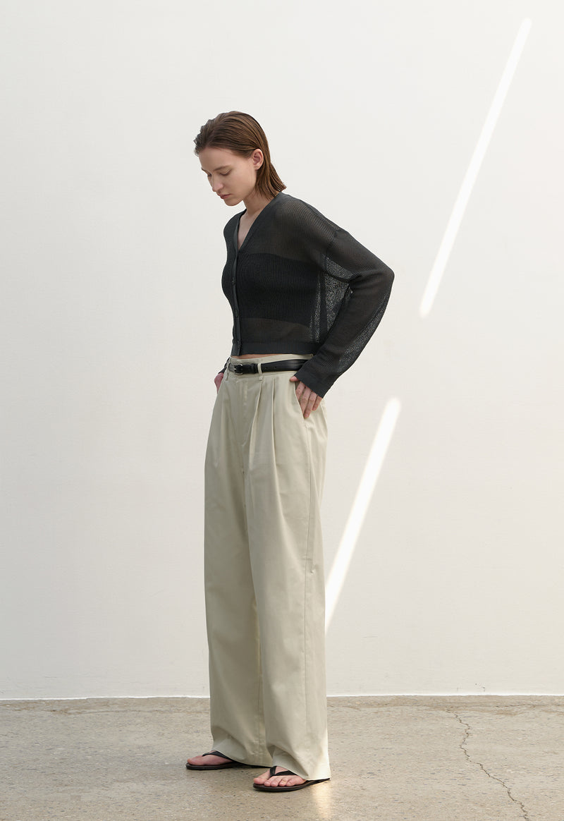 Essential Viento Knit Cardigan Charcoal