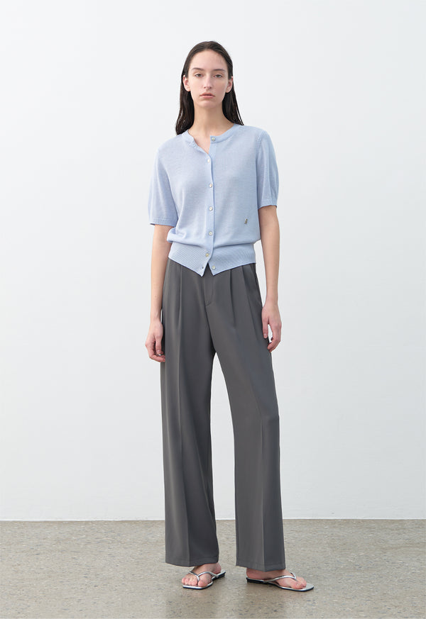 Classic Belt Set Pants Charcoal