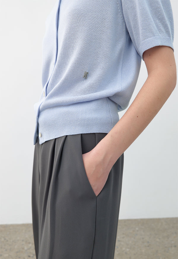 Classic Belt Set Pants Charcoal