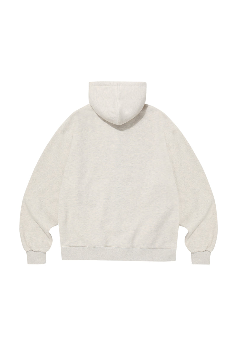 Signature Hood Zip-up Oatmeal