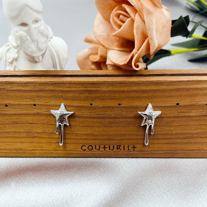 Melting Star Earrings
