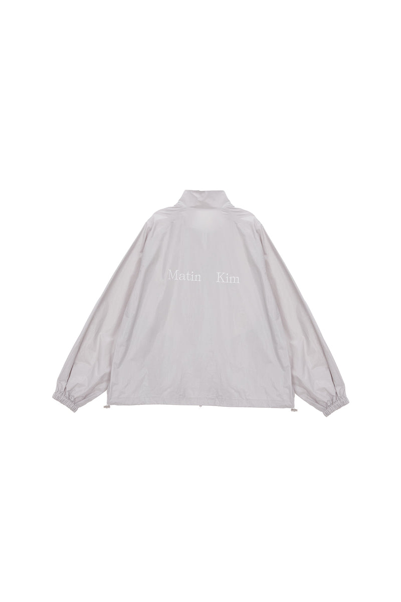 Matin Kim Logo Coating Jumper Grey