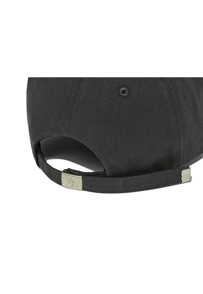 Signature Small Logo Ball Cap Charcoal