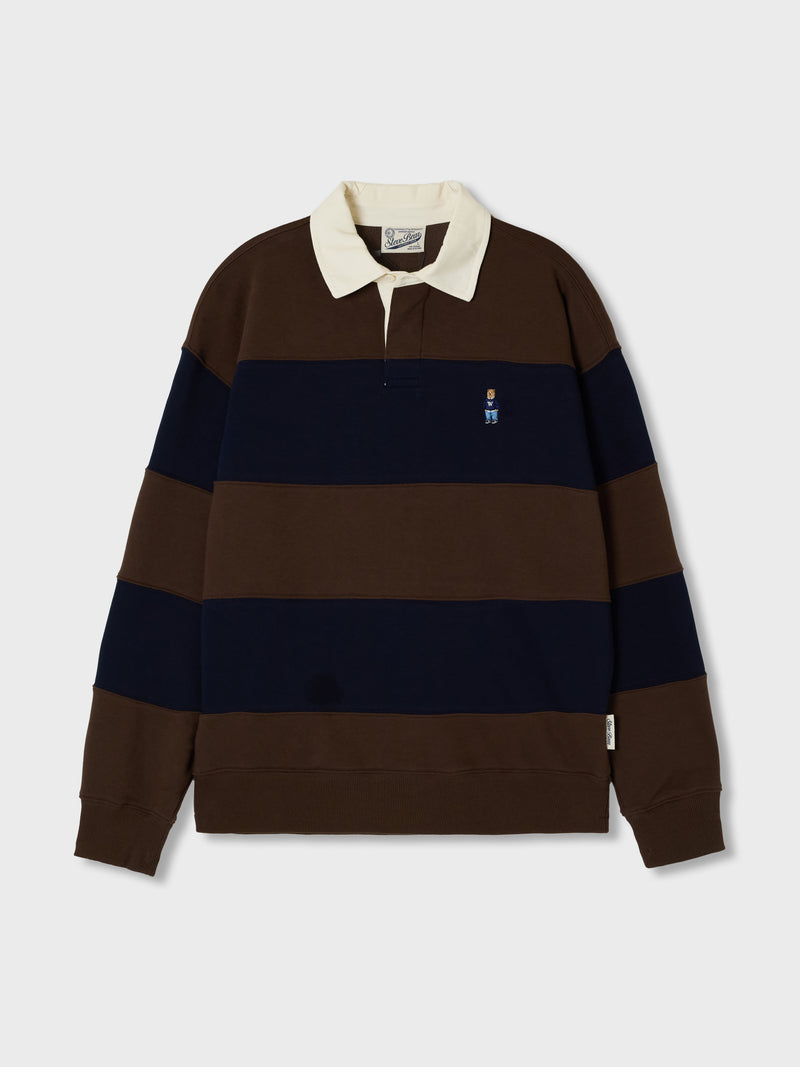 Steve Rugby Sweatshirt Brown