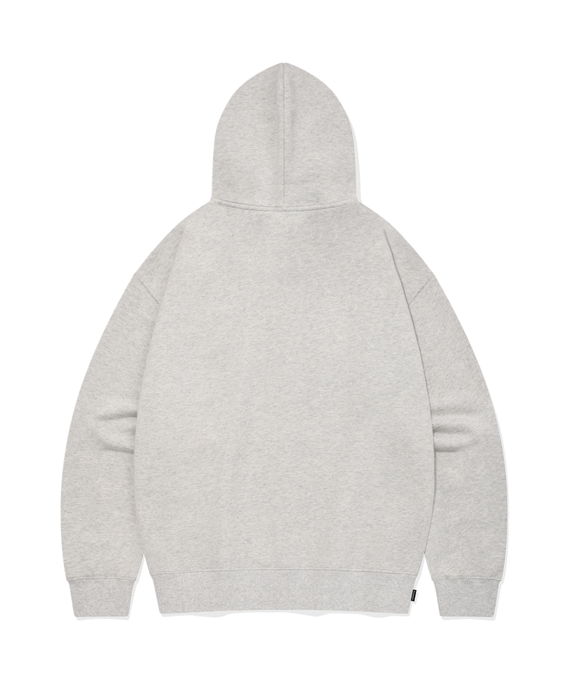 C Logo Hoodie Zipup Oatmeal