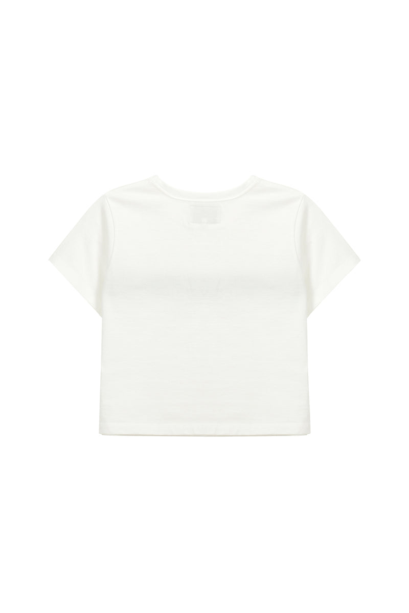 Cut Logo Crop T-shirt