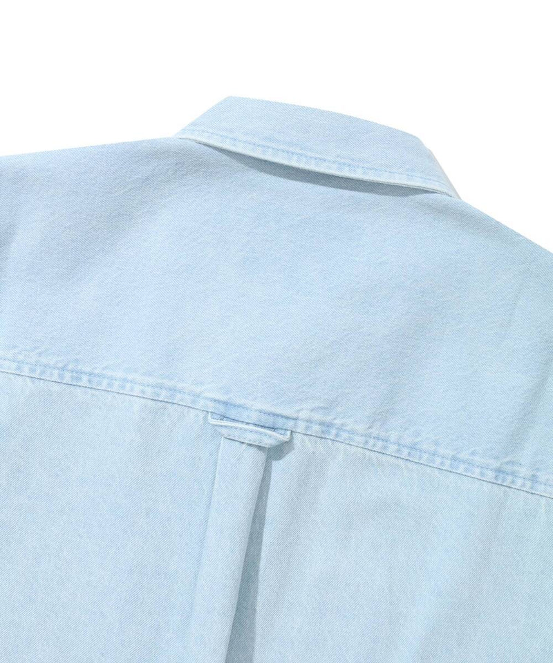 C Logo Denim Half Shirt