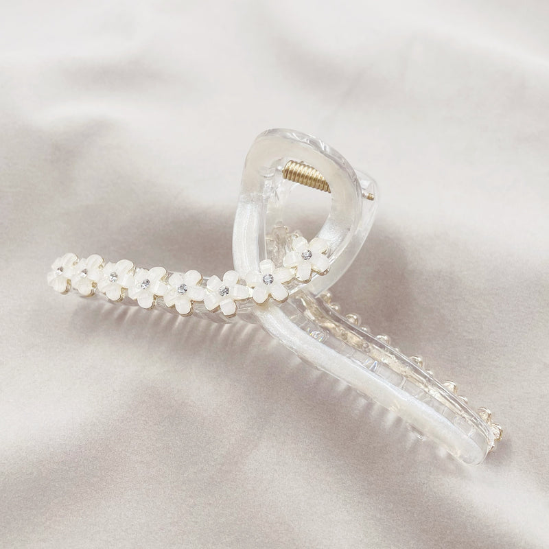 Half Flower Acrylic Hair Clip