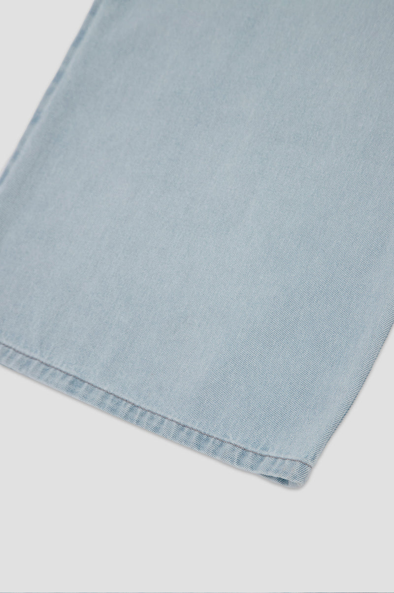 Banding String Ice Wide Denim Jeans