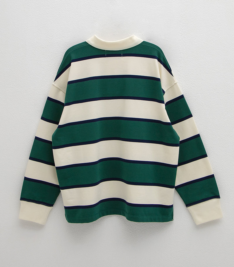 Essential Stripe Tee Green