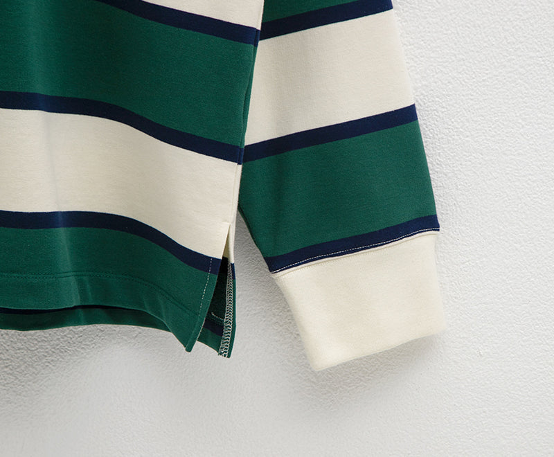 Essential Stripe Tee Green