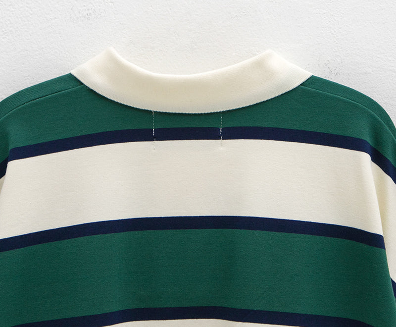 Essential Stripe Tee Green