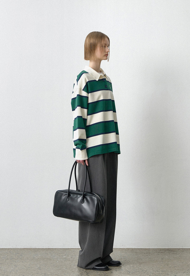 Essential Stripe Tee Green