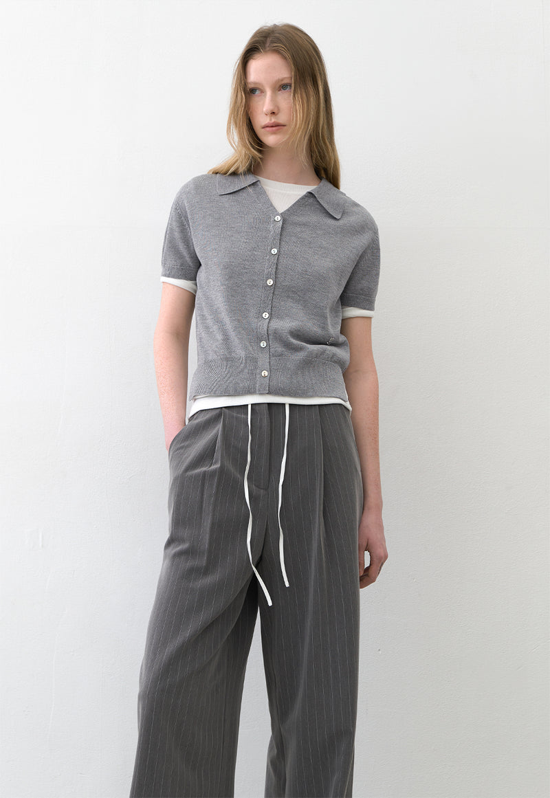 Essential Lumeina Knit Tee Grey
