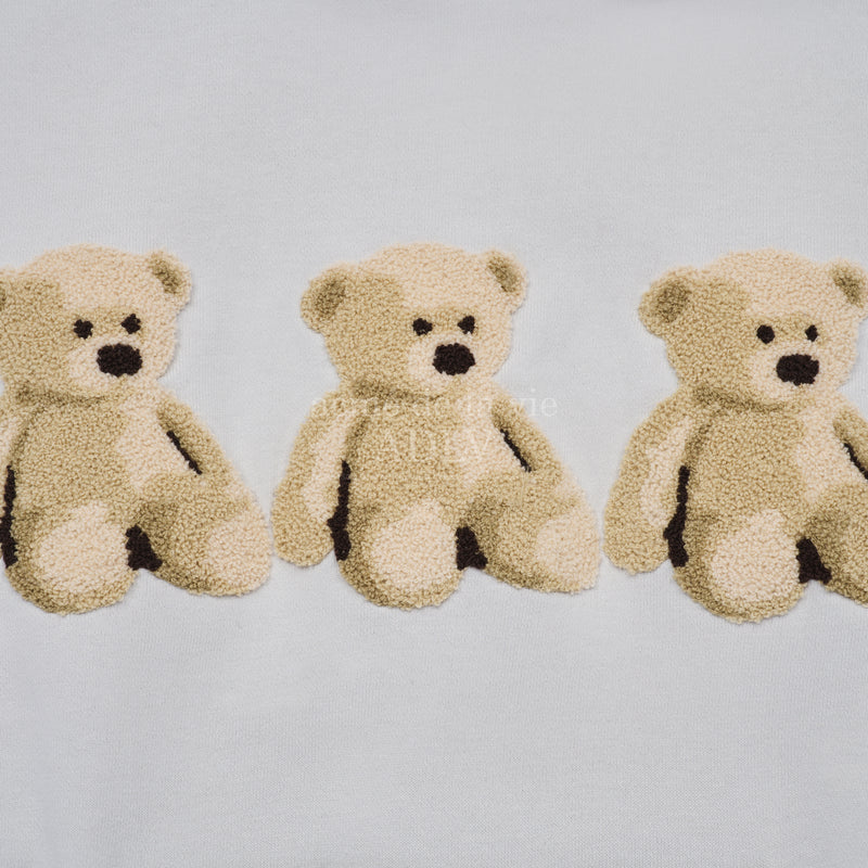 Three Boucle Bear Hoodie